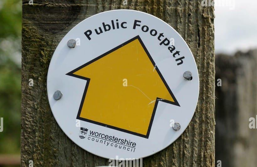 Public Footpath sign
