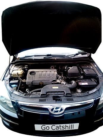 image of a car with open bonnet
