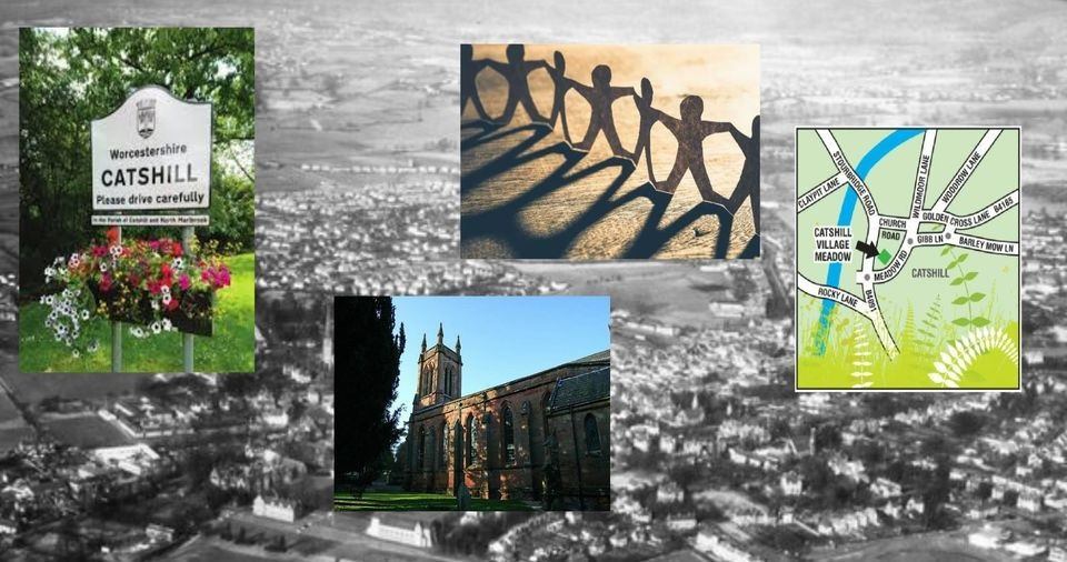 Catshill community facebook group image - collage of catshill related images