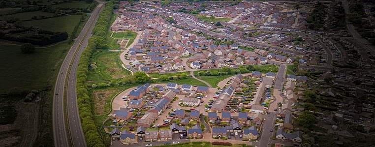 Wildmoor facebook group image - arial view of Wildoor