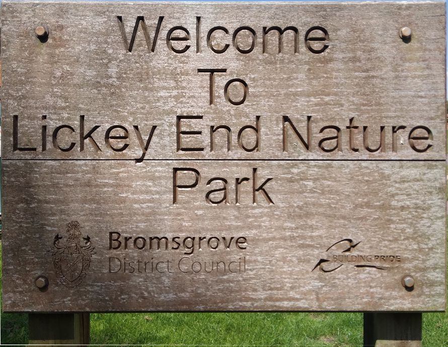 Lickey End Nature Park sign