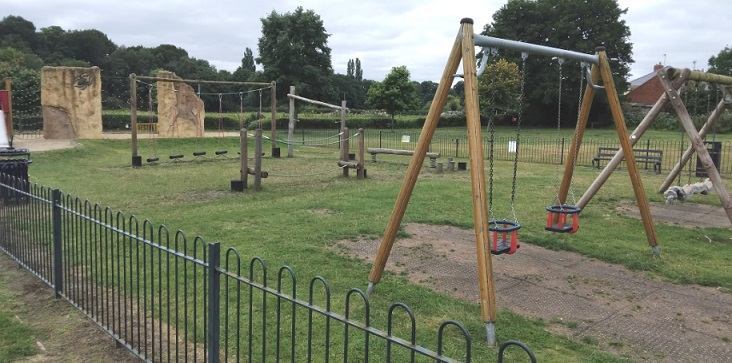 Play area at Lickey End