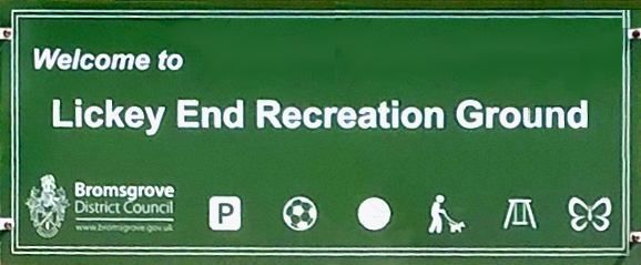 Sign for Lickey End Recreation Ground