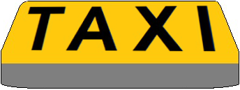 image of a taxi sign